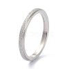 2mm Matte Plain Dome Finger Ring for Girl Women RJEW-C012-01A-P-3