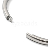 Non-Tarnish 304 Stainless Steel Smooth Hinged Bangles BJEW-Q772-01P-3