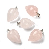 Natural Rose Quartz Pendants GG-K002-13U-1