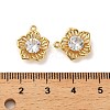 Brass Micro Pave Cubic Zirconia Pendants KK-P285-11G-3