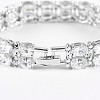 Mother's Day Noble Gift Ideas for Lady Platinum Plated Brass Micro Pave Cubic Zirconia CZ 2-Row Oval Link Chain Bracelets BJEW-L419-05-2