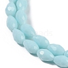 Opaque Solid Color Imitation Jade Beads Strands GLAA-N005-P10mm-D11-3