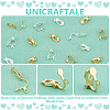 Unicraftale 32Pcs 2 Colors Brass Clip-on Earring Findings KK-UN0001-87-5