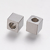 Tarnish Resistant 304 Stainless Steel Beads STAS-K171-40P-4x4mm-2