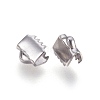 Tarnish Resistant 304 Stainless Steel Ribbon Crimp Ends LS-STAS-I097-091P-2