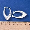 304 Stainless Steel Oval Hoop Earrings for Women EJEW-A125-31S-5