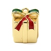 Christmas Brass Enamel Beads KK-L258-02G-03-1