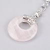 Natural Rose Quartz Keychain KEYC-P041-D16-3