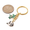 Panda & Bamboo Alloy Enamel Pendant Keychains KEYC-JKC00629-02-2