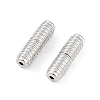 Anti-Tarnish Rhodium Plated 925 Sterling Silver Screw Clasps STER-K173-07P-1