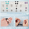 Gemstone Beads Pendant Decoration HJEW-AB00039-4