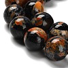 Dyed Natural Fire Crackle Agate Beads Strands G-G175-A05-01-4