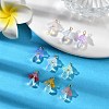 10Pcs Transparent Glass Pendants PALLOY-JF02944-2