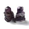 Natural Amethyst Carved Healing Dinosaur Figurines G-B062-07C-2