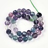 Natural Rainbow Fluorite Beads Strands G-S345-6mm-29-3