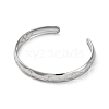 304 Stainless Steel Cuff Bnagles for Women BJEW-G729-03P-2