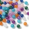 80Pcs 8 Colors Round Imitation Cat Eye Resin Beads RESI-YW0001-81-3