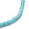 Natural Howlite Stretch Beaded Bracelets BJEW-JB05496-04-3