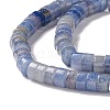 Dyed & Heated Natural Blue Aventurine Beads Strands G-K327-01-4