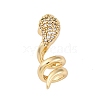 Brass Micro Pave Cubic Zirconia Pendants KK-P289-09G-1