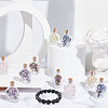 ARRICRAFT 10Pcs Mixed Gemstones Chips in Skull Glass Bottle Display Decorations DJEW-AR0001-08-4