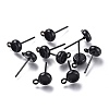 304 Stainless Steel Stud Earring Settings STAS-I161-01A-B-1