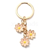 Cute Enamel Keychain KEYC-WH0025-048G-04-1