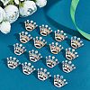 CHGCRAFT 16pcs 2 Colors Crystal Rhinestone Crown Brooches JEWB-CA0001-10-5