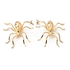 Alloy Rhinestone Stud Earrings LS-EJEW-P321-01G-2