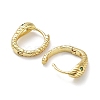 Rack Plating Brass with Cubic Zirconia Snake Hoop Earrings EJEW-Z031-03G-2