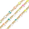 Enamel Oval Link Chains CHC-K014-10G-07-1