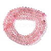 Natural Strawberry Quartz Beads Strands G-G139-B10-01-3