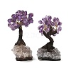 Natural Amethyst Chips Tree Sculpture DJEW-K026-01A-2