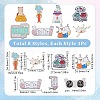 SUNNYCLUE 8Pcs 8 Style Chemistry Theme Enamel Pin JEWB-SC0001-32-2