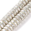 Electroplated Natural Lava Rock Beads Strands G-I360-A03-04-1