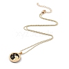 Alloy Rhinestone Pendant Necklaces NJEW-H306-A08-G-4