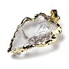 Natural Quartz Crystal Pendants G-P207-01B-2