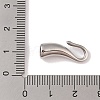 Non-Tarnish 304 Stainless Steel Hook Clasps STAS-C109-23P-01-3