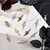 CRASPIRE 40Pcs 4 Colors Zinc Alloy Pendants FIND-CP0001-23-5