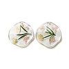 Inner Dried Flower Transparent Resin Pendants LS-RESI-A043-04A-1
