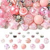 24Pcs 12 Styles Opaque Acrylic Beads MACR-YW0004-70-1