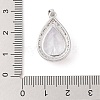 Rack Plating Brass Micro Pave Cubic Zirconia Pendants ZIRC-I066-03P-01-3