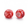 Baking Paint Opaque European Acrylic Beads MACR-S308-16-3