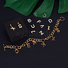 Yilisi 304 Stainless Steel Alphabet Letter Charms STAS-YS0001-03-11