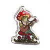 Printed Transparent Acrylic Pendants MACR-G059-11F-2