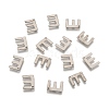 Tarnish Resistant 304 Stainless Steel Letter Charms LS-X-STAS-O072-E-2