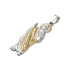 304 Stainless Steel Pendants STAS-Q343-05D-GP-2