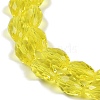 Transparent Imitation Jade Glass Beads Strands GLAA-N005-T8mm-D26-3