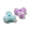 Flocky Acrylic Beads FIND-L014-02-3