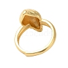 Brass Adjustable Rings for Women RJEW-A048-07G-3